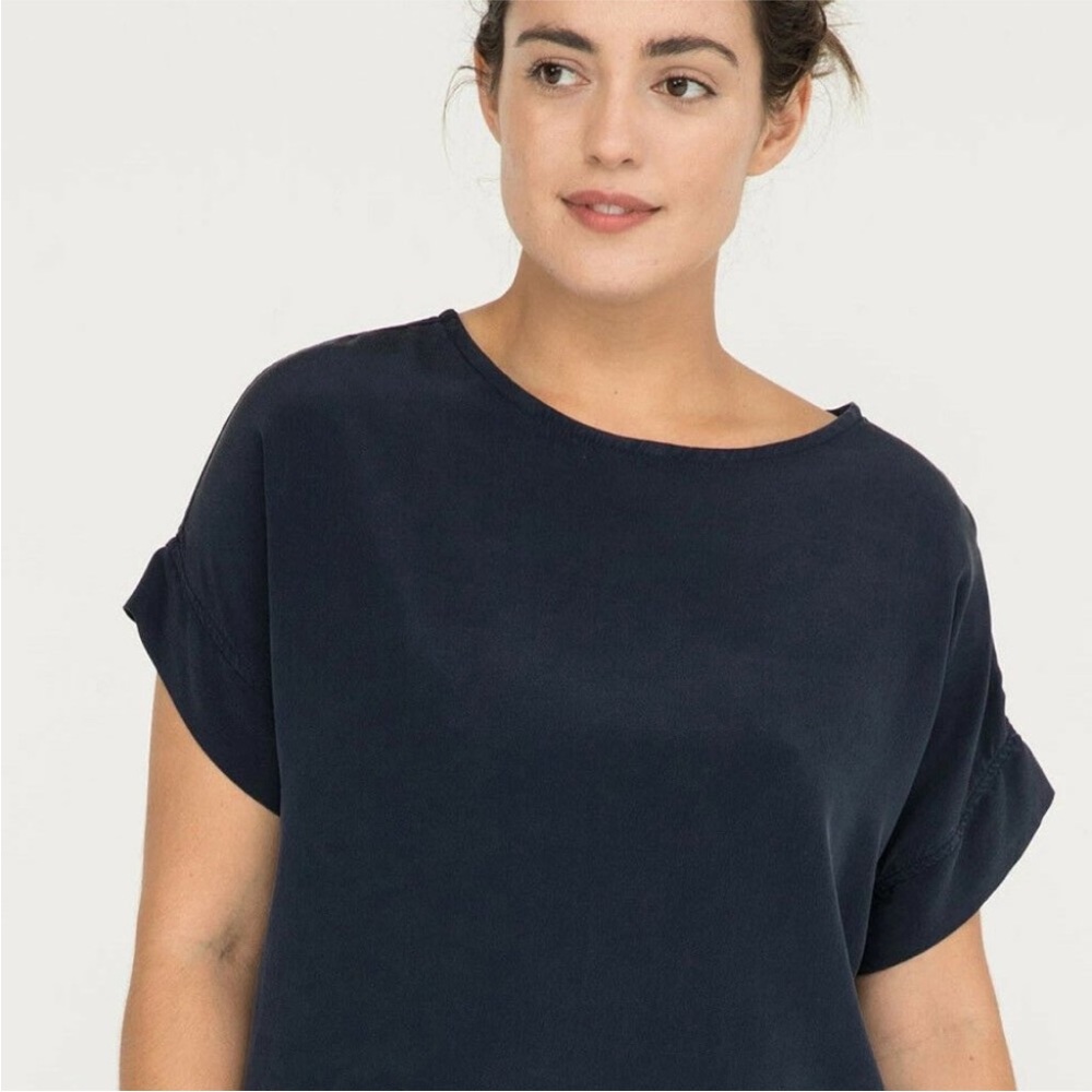 Elizabeth Suzann Georgia Tee Silk OS Navy